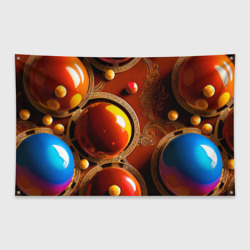 Флаг-баннер Карамельные сферы в шоколаде с орехами