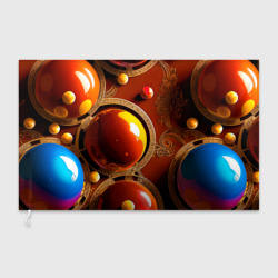 Флаг 3D Карамельные сферы в шоколаде с орехами