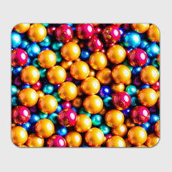Прямоугольный коврик для мышки Шоколадные шарики в перламутровой глазури