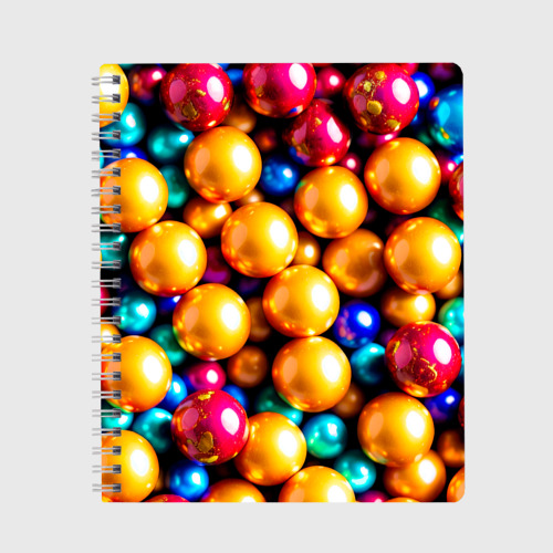 Тетрадь Шоколадные шарики в перламутровой глазури, цвет линия