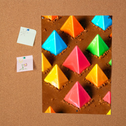 Постер Карамельные пирамиды на шоколадном поле - фото 2