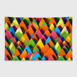 Флаг-баннер Разноцветные шоколадные пирамиды