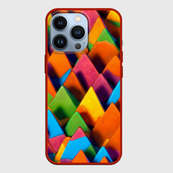 Чехол для iPhone 13 Pro Разноцветные шоколадные пирамиды