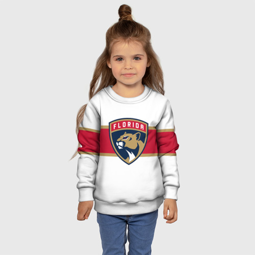 Детский свитшот 3D Florida panthers - uniform - hockey, цвет 3D печать - фото 7