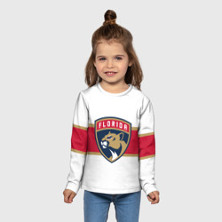 Детский лонгслив 3D Florida panthers - uniform - hockey - фото 2