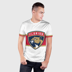 Мужская футболка 3D Slim Florida panthers - uniform - hockey - фото 2