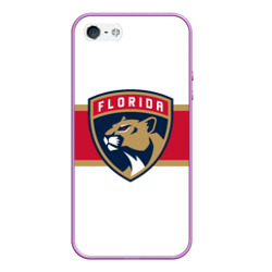 Чехол для iPhone 5/5S матовый Florida panthers - uniform - hockey