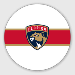 Круглый коврик для мышки Florida panthers - uniform - hockey