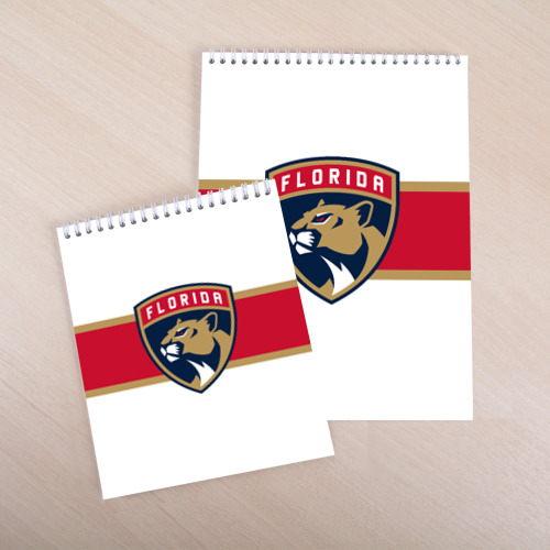 Скетчбук Florida panthers - uniform - hockey, цвет белый - фото 4