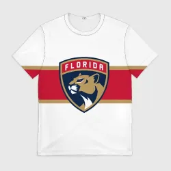 Мужская футболка 3D Florida panthers - uniform - hockey