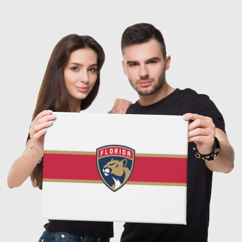 Холст прямоугольный Florida panthers - uniform - hockey, цвет 3D печать - фото 5