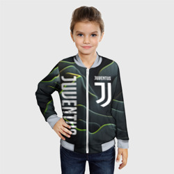 Детский бомбер 3D Juventus dark green logo - фото 2