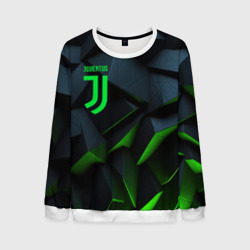 Мужской свитшот 3D Juventus black green logo