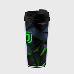 Термокружка-непроливайка Juventus black green logo