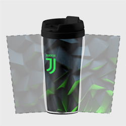 Термокружка-непроливайка Juventus black green logo - фото 2