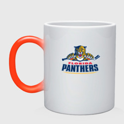 Кружка хамелеон Florida panthers - hockey team