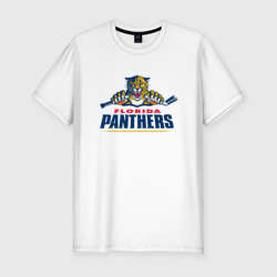 Мужская футболка хлопок Slim Florida panthers - hockey team