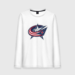 Мужской лонгслив хлопок Columbus blue jackets - hockey team - emblem