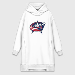 Платье-худи хлопок Columbus blue jackets - hockey team - emblem