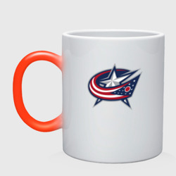 Кружка хамелеон Columbus blue jackets - hockey team - emblem