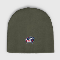 Женская шапка демисезонная Columbus blue jackets - hockey team - emblem