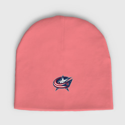 Мужская шапка демисезонная Columbus blue jackets - hockey team - emblem