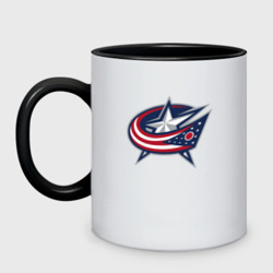 Кружка двухцветная Columbus blue jackets - hockey team - emblem