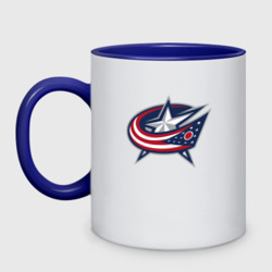 Кружка двухцветная Columbus blue jackets - hockey team - emblem