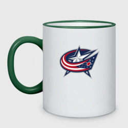 Кружка двухцветная Columbus blue jackets - hockey team - emblem