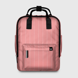 Женский рюкзак 3D Благородный розовый полосатый
