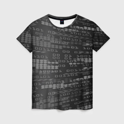 Женская футболка 3D Программирование Двоичный Код Binary Code