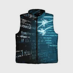 Детский жилет утепленный 3D Информатика обучение программированию