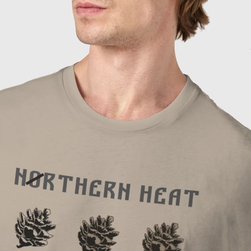 Мужская футболка хлопок с принтом Северная жара, фото #4
