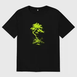 Мужская футболка хлопок Oversize Сосна