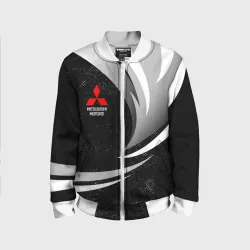Детский бомбер 3D Митсубиси - строгие оттенки