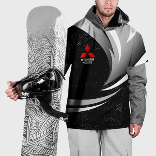 Накидка на куртку 3D Митсубиси - строгие оттенки, цвет 3D печать