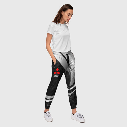 Женские брюки 3D Митсубиси - строгие оттенки, цвет 3D печать - фото 5