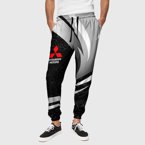 Мужские брюки 3D Митсубиси - строгие оттенки, цвет 3D печать - фото 4