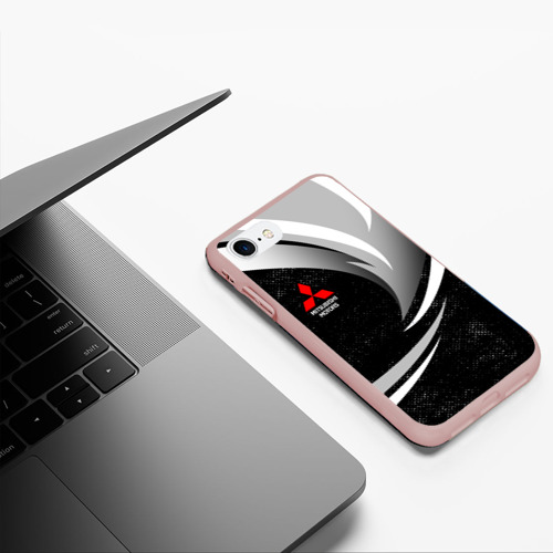 Чехол для iPhone 7/8 матовый с принтом Митсубиси - строгие оттенки, фото #5