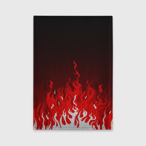 Обложка для автодокументов Герб РФ - красное пламя, цвет желтый - фото 2
