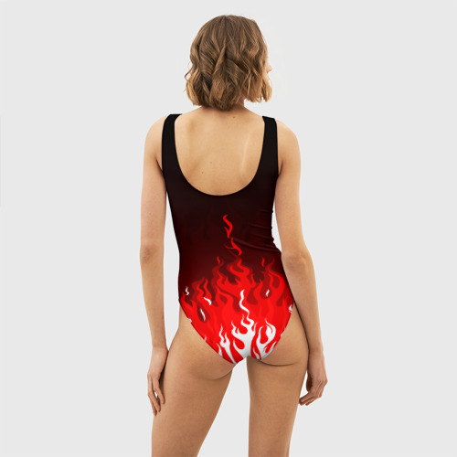 Женский купальник 3D Герб РФ - красное пламя, цвет 3D печать - фото 4
