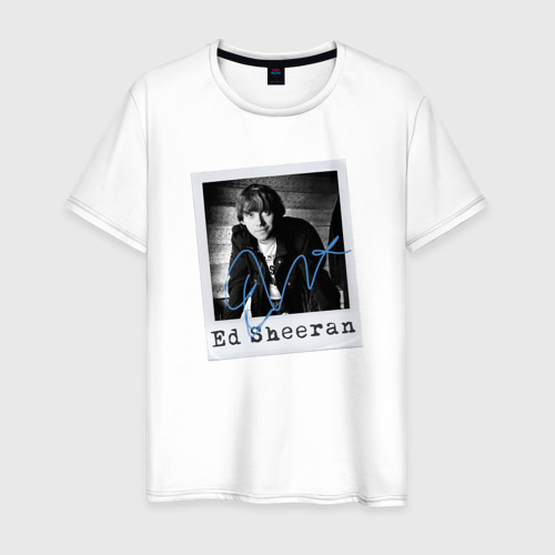 Мужская футболка из хлопка с принтом Тру фанат Ed Sheeran, вид спереди №1