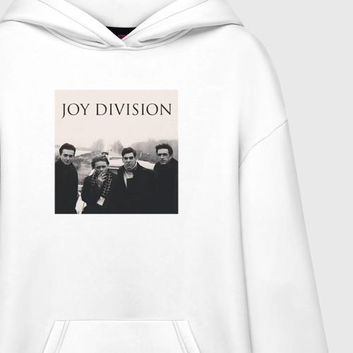 Худи SuperOversize хлопок Тру фанат Joy Division, цвет белый - фото 3