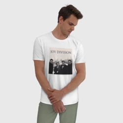 Мужская пижама с белой футболкой хлопок Тру фанат Joy Division - фото 2