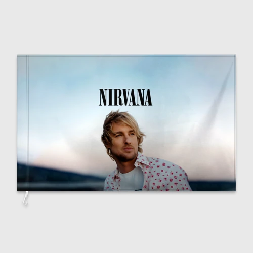 Флаг 3D Тру фанат Nirvana - Оуэн Уилсон