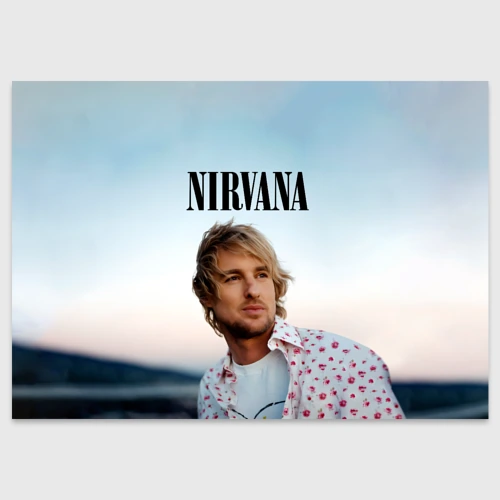 Поздравительная открытка Тру фанат Nirvana - Оуэн Уилсон