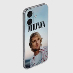 Чехол для iPhone 16 силиконовый с защитой камеры Тру фанат Nirvana - Оуэн Уилсон - фото 2