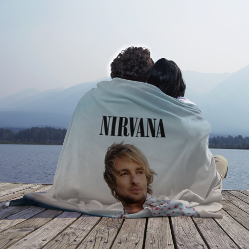 Плед 3D Тру фанат Nirvana - Оуэн Уилсон, цвет 3D (велсофт) - фото 3