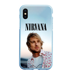 Чехол для iPhone XS Max матовый Тру фанат Nirvana - Оуэн Уилсон