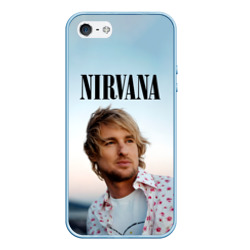 Чехол для iPhone 5/5S матовый Тру фанат Nirvana - Оуэн Уилсон